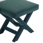 Pouf tapissé de velours