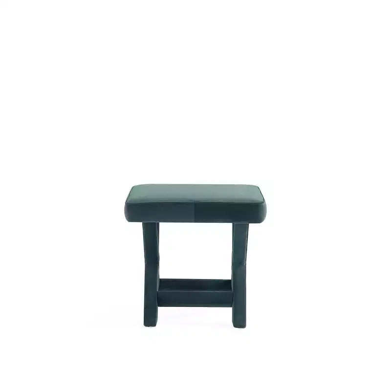 Velvet Upholstered Ottoman
