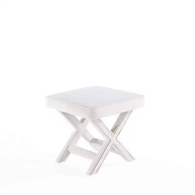 Velvet Upholstered Ottoman