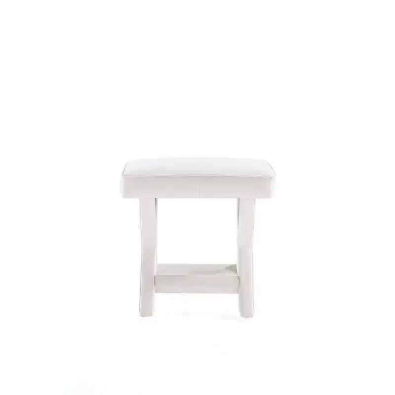 Velvet Upholstered Ottoman