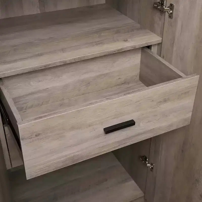2pc 4 Door 5 Shelf Module Wardrobe