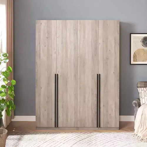 2pc 4 Door 5 Shelf Module Wardrobe