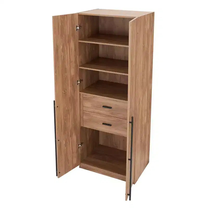 2pc 4 Door 5 Shelf Module Wardrobe