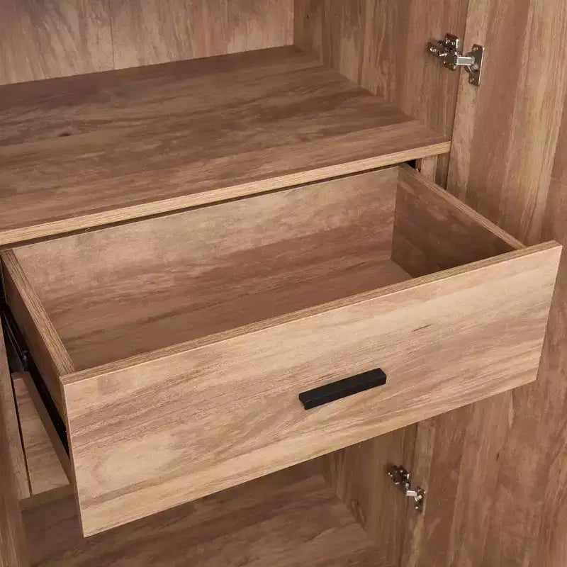 2pc 4 Door 5 Shelf Module Wardrobe