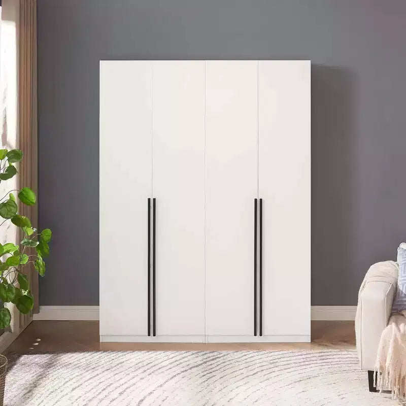 2pc 4 Door 5 Shelf Module Wardrobe