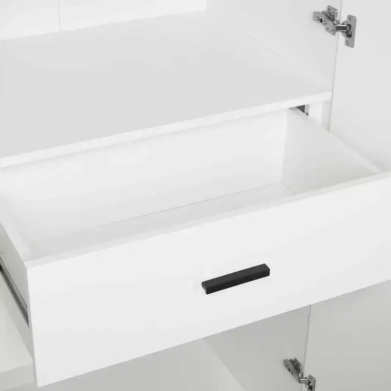 2pc 4 Door 5 Shelf Module Wardrobe