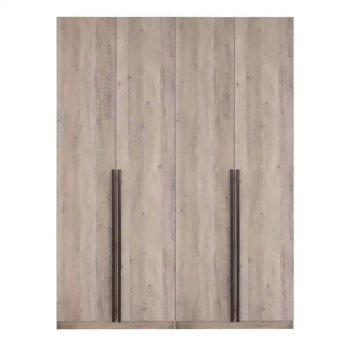 Manhattan Comfort 2pc Lee 4 Door 5 Shelf Module Wardrobe