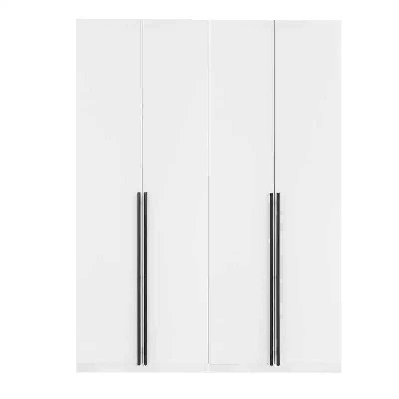 2pc 4 Door 5 Shelf Module Wardrobe