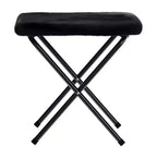 Fauteuil lune pliant surdimensionné de 38 po en fausse fourrure avec pouf pliant pour dortoir et chambre