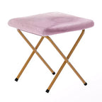 Fauteuil lune pliant surdimensionné de 38 po en fausse fourrure avec pouf pliant pour dortoir et chambre