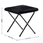 Fauteuil lune pliant surdimensionné de 38 po en fausse fourrure avec pouf pliant pour dortoir et chambre