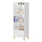 Étagère à Livres pour Enfants, Bibliothèque pour Enfants à 4 Niveaux, Organisateur de Rangement de Jouets pour Enfants, Étagères à Livres pour Chambre d'Enfant, Salle de Jeux, Crèche