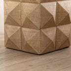 Table basse rétro, table basse moderne en bois en forme de colonne pour salon, chambre et appartement, tridimensionnelle
