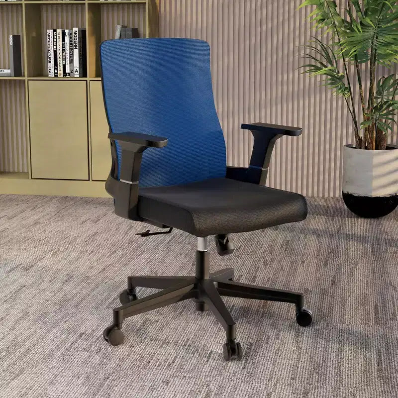 Ergonomic Mesh Office Chair - Breathable Lumbar Support - Adjustable Swivel & Tilt Computer Desk Chair