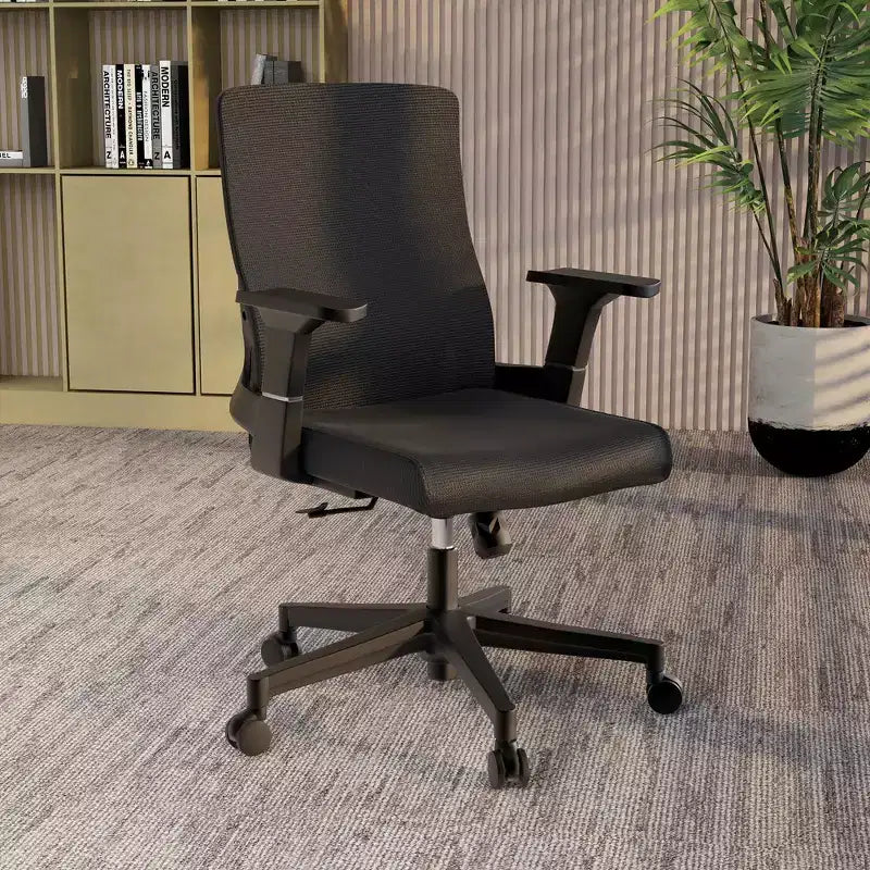 Ergonomic Mesh Office Chair - Breathable Lumbar Support - Adjustable Swivel & Tilt Computer Desk Chair
