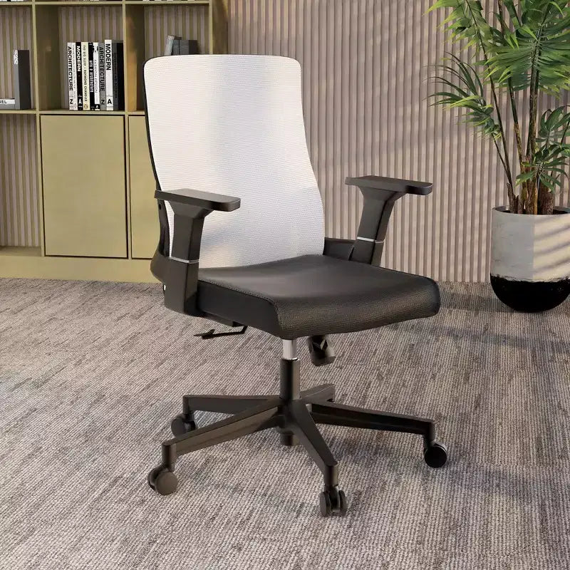 Ergonomic Mesh Office Chair - Breathable Lumbar Support - Adjustable Swivel & Tilt Computer Desk Chair