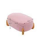 Fauteuil d'appoint en velours de 117 cm avec pouf, fauteuil de canapé en velours côtelé de style moderne du milieu du siècle et repose-pieds, fauteuil club rembourré à accoudoirs ronds