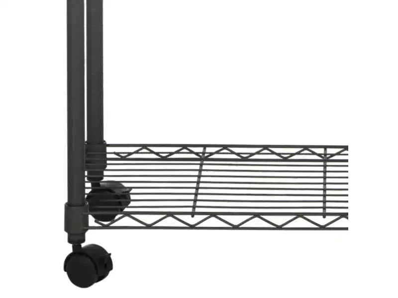 Double Rod Clothes Rack - Chrome