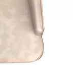 Chaise de salle à manger rembourrée en velours cuir avec haut dossier capitonné de losanges et pieds en bois d'hévéa teinté