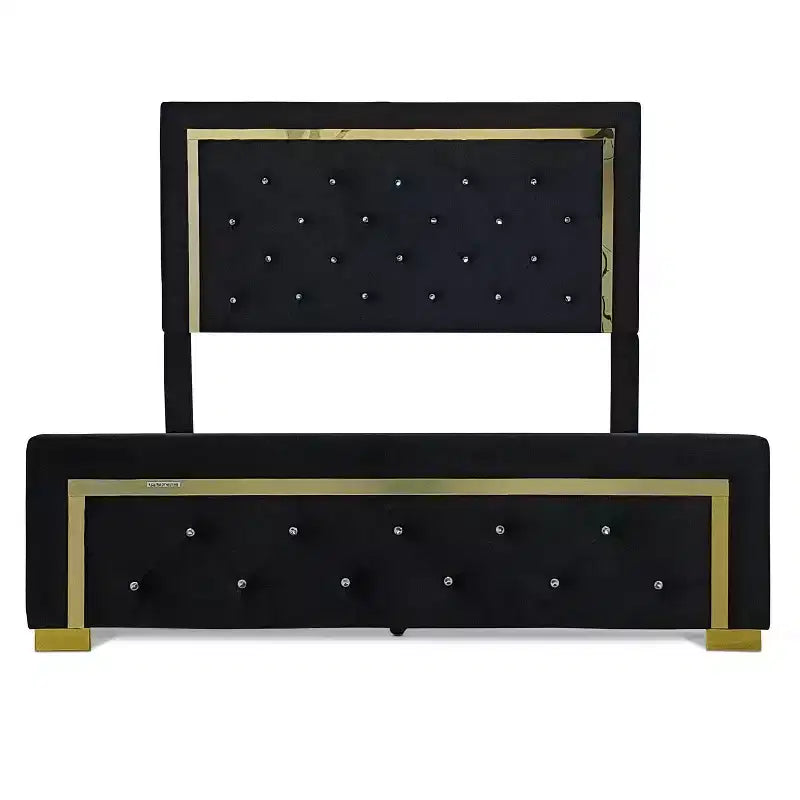 Panel Bed Black