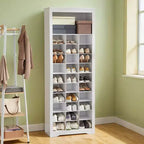 Meuble de Rangement pour Chaussures, Étagère à Chaussures à 10 Niveaux, Peut Contenir Jusqu'à 30 Paires de Chaussures, pour Entrée, Chambre, 32 x 63 x 187 cm