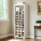 Meuble de Rangement pour Chaussures, Étagère à Chaussures à 10 Niveaux, Peut Contenir Jusqu'à 30 Paires de Chaussures, pour Entrée, Chambre, 32 x 63 x 187 cm