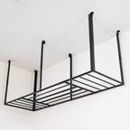 Rangement de garage suspendu 3' x 8' avec crochets | Supporte 317 kg