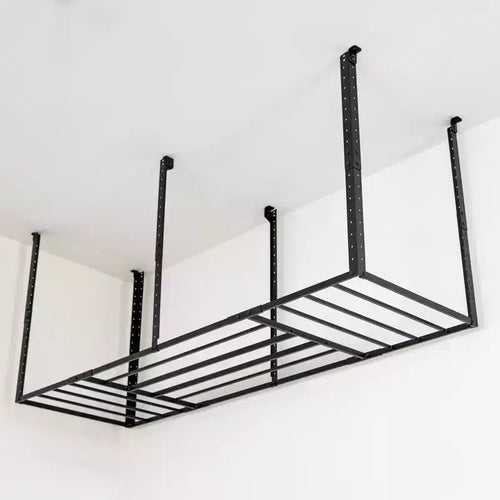 3' x 8' Overhead Garage Storage with Hooks | Holds 700 lbs