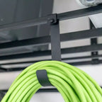 Rangement de garage suspendu 3' x 8' avec crochets | Supporte 317 kg