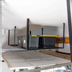 Rangement de garage suspendu 3' x 8' avec crochets | Supporte 317 kg