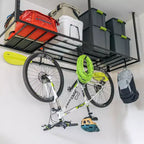 Rangement de garage suspendu 3' x 8' avec crochets | Supporte 317 kg
