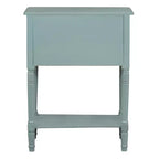 Console étroite avec trois tiroirs de rangement et une étagère inférieure