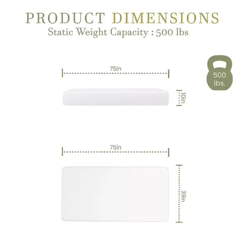 Memory Foam Mattress in a Box with 4 Layers, Green Tea-Infused Foam, Air Circulation Foam, Cooling Gel, CertiPUR-US Certified Foam
